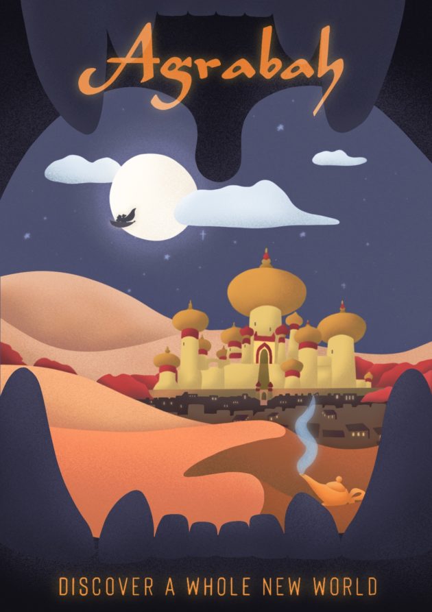 Disney Travel Poster for Agrabah
