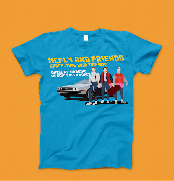 back to the future tee shirt uk